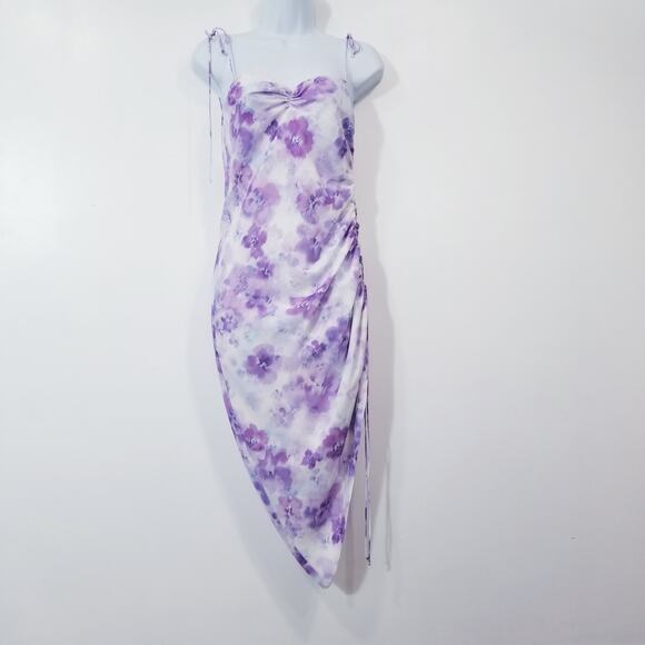 For Love & Lemons Lavender Zinna Midi Dress - Picture 2 of 14
